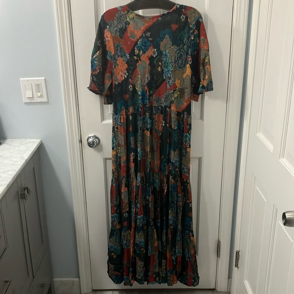 Soft Surroundings Floral Patchwork colorful maxi Dress fall size medium - Picture 3 of 7